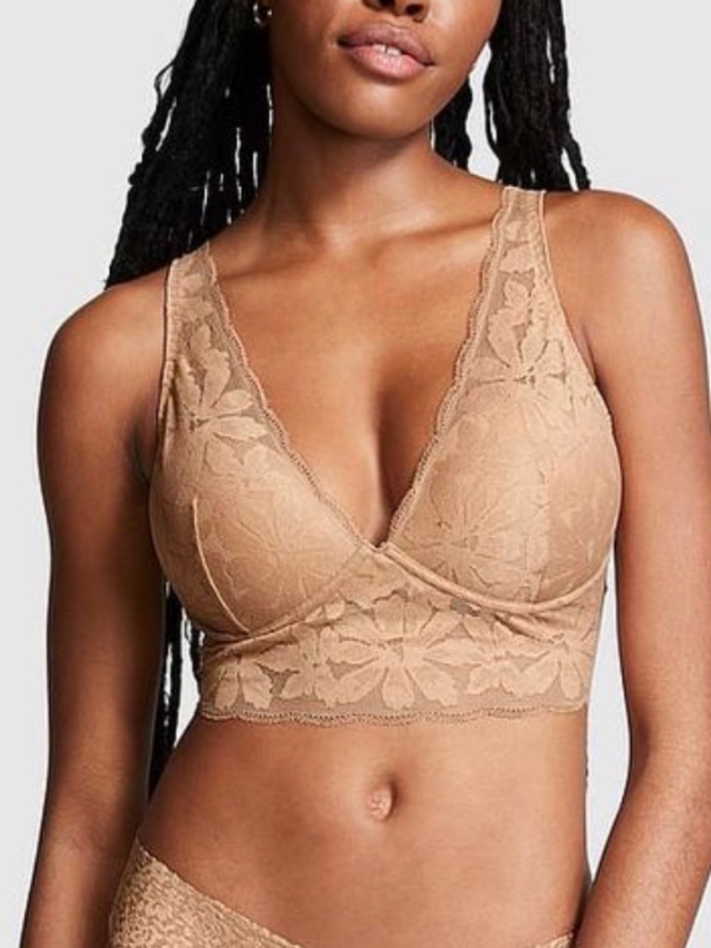 Victoria’s Secret PINK | Wink Lace Lightly Lined Plunge Bralette | Size XL | NWT